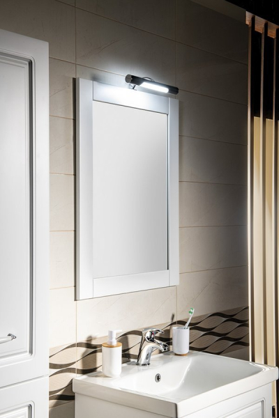 Aqualine FAVOLO zrcadlo v rámu 60x80cm, bílá mat FV060