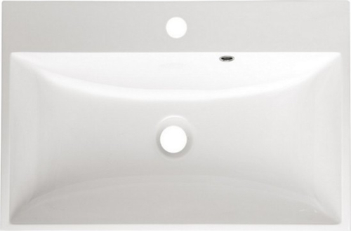 Mereo Aira, koupelnová skříňka s umyvadlem z litého mramoru 61 cm, dub Kronberg CN720M