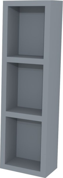 Mereo Aira, koupelnová skříňka 20 cm, horní, policová, Multidecor, Monumentální šedá CN796SMSO1