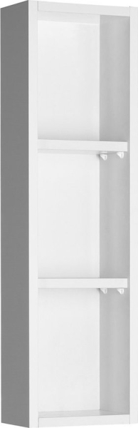 Aqualine ZOJA policová skříňka k zrcadlu Korin, 20x70x12cm, bílá 45463