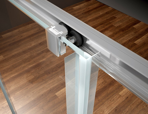 Bruckner BORG čtvercová sprchová zástěna 800x800x1950 mm, čiré sklo 751.180.1