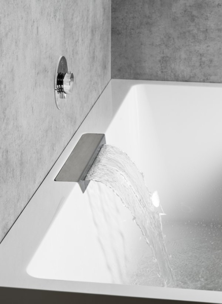 Polysan CASCATA obdélníková vana 185x85x45cm, kaskáda nerez 73836.100