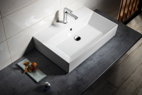 Isvea SISTEMA keramické umyvadlo 70x42cm, bílá 10SF50070