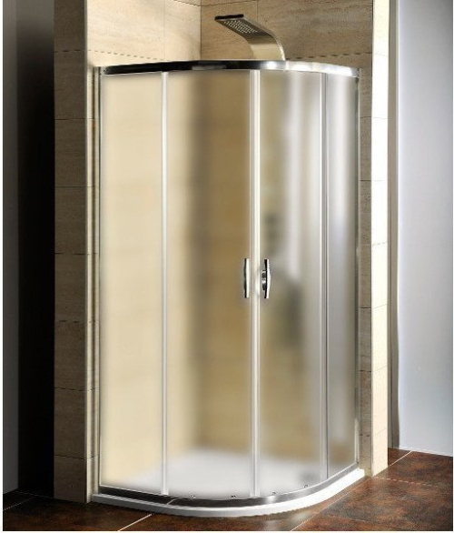 Gelco AKCE čtvrtkruhová sprchová zástěna 900x900x1900mm, sklo Brick AG4295
