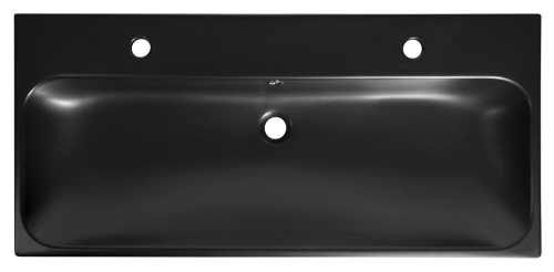 Sapho TORIDI keramické dvojumyvadlo 101x46, 5cm, černá mat TU0222B