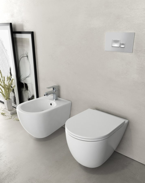 Isvea INFINITY závěsná WC mísa, Rimless, 36, 5x53cm, bílá 10NF02004