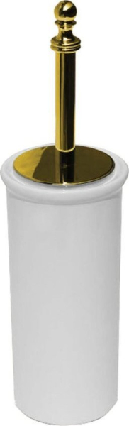 Sapho PERLA WC štětka na postavení, keramika, zlato PE1205