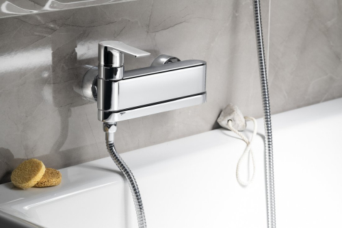 Sapho PAX nástěnná vanová baterie, otočné ramínko, chrom XA101