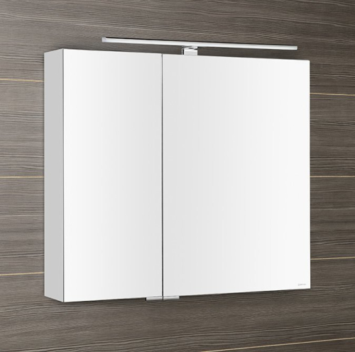 Sapho MIRRÓ galerka s LED osvětlením, 80x70x16cm, bílá MC080-0030