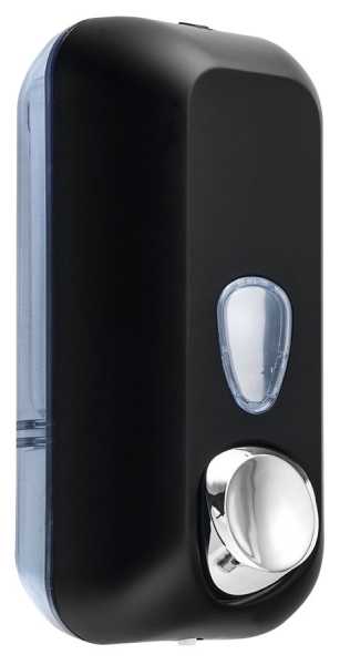 MARPLAST COLORED dávkovač tekutého mýdla 550ml, ABS, Soft Touch, černá mat A71401NE