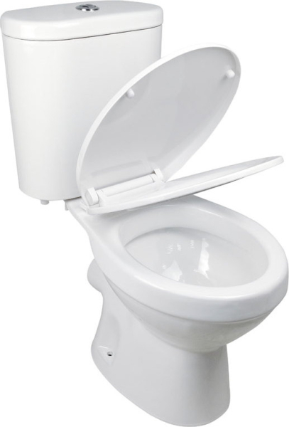 Mereo WC kombi, RIMLESS, zadní odpad s armaturou VSD99