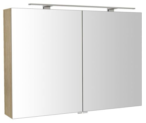 Sapho RIWA galerka s LED osvětlením, 101x70x17cm, jilm bardini RIW100-0013