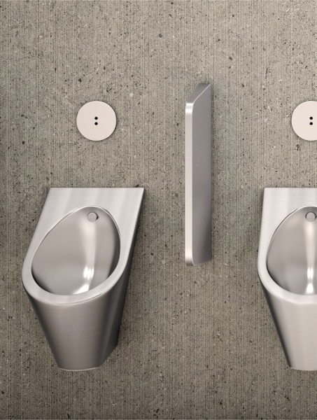 NOFER Dělící stěna mezi urinály 50x680x350 mm, nerez mat 13007.S
