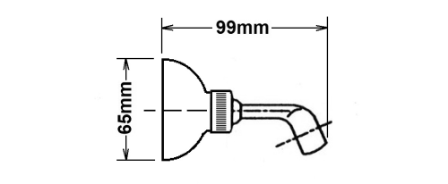 Sapho Držák sprchy, otočný, chrom SUP21