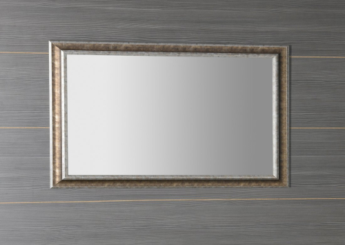 Sapho AMBIENTE zrcadlo v dřevěném rámu 62x102cm, bronzová patina NL701