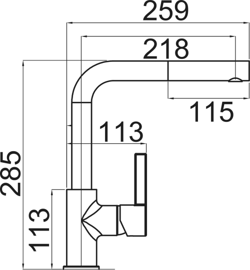 Granitový dřez Sinks CRYSTAL 615.1 Metalblack+ENIGMA S GR CR615174ENSGR74