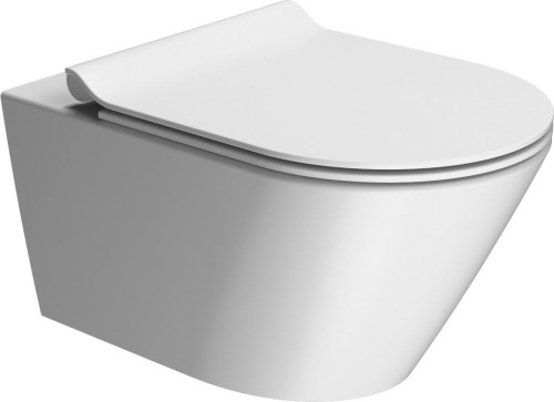 GSI KUBE X závěsná WC mísa, Swirlflush, 36x55cm, bílá dual-mat 941509