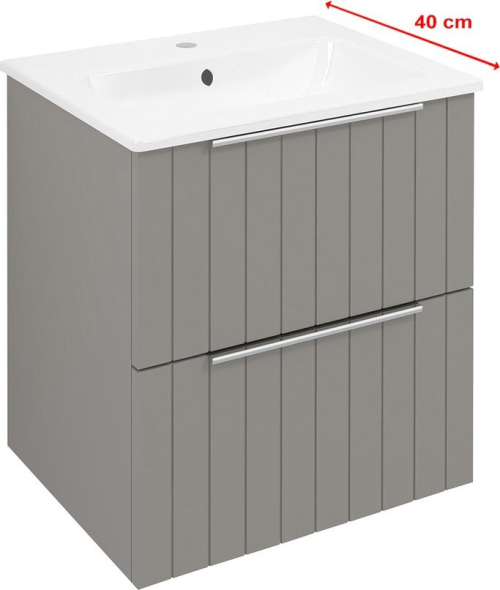 Sapho CIRASA umyvadlová skříňka 48x54x39cm, agila strip CR492-4343S