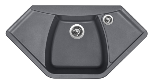 Granitový dřez Sinks NAIKY 980 Titanium+VITALIA GR NA98072VIGR72