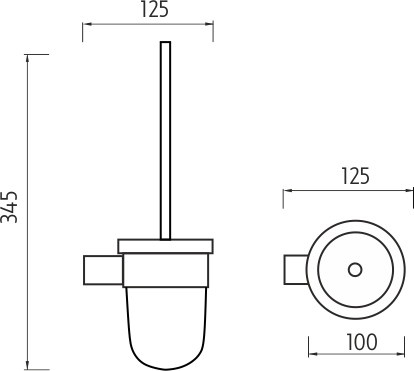 Nimco NAVA Toaletní WC kartáč NA 28094WN