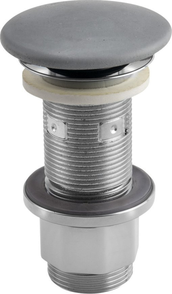 Sapho Umyvadlová výpust 5/4“, click-clack, betonová zátka, 10-80mm, šedá FG917