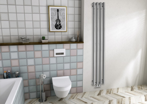 Sapho PILON otopné těleso 270x1800mm, se čtyřmi háčky pro ručník, chrom IZ120T