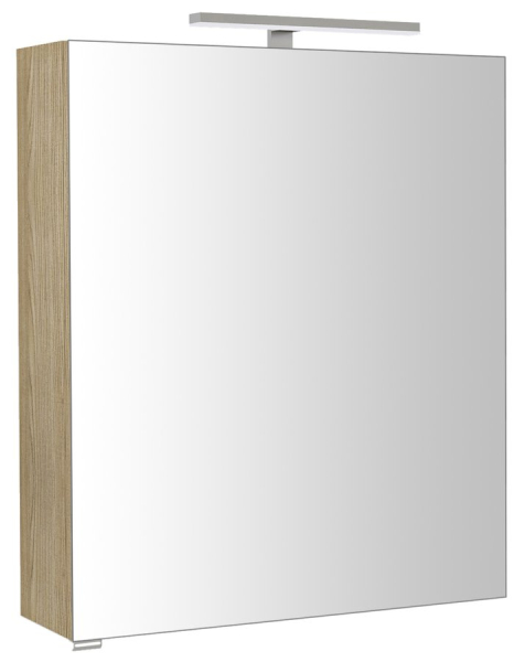 Sapho RIWA galerka s LED osvětlením, 60x70x17cm, jilm bardini RIW060-0013