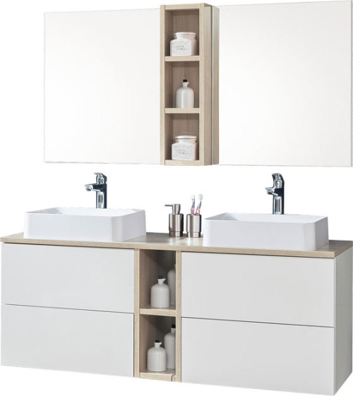 Mereo Aira, koupelnová skříňka 121 cm, Multidecor, Beton tmavě šedý CN793SBET2