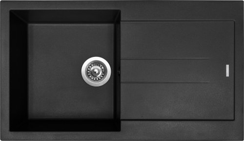 Granitový dřez Sinks AMANDA 860 Pureblack+ELKA AM86026ELCL