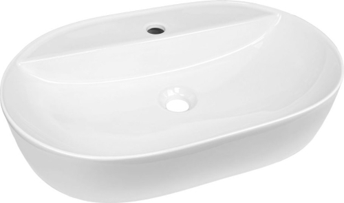 Mereo Umyvadlo na desku bez přepadu, 610x400x120 mm, keramické UC614012O