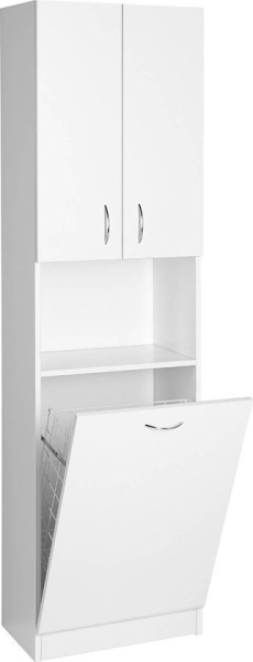 Aqualine SIMPLEX ECO vysoká skříňka s košem 50x180x30cm SIME510