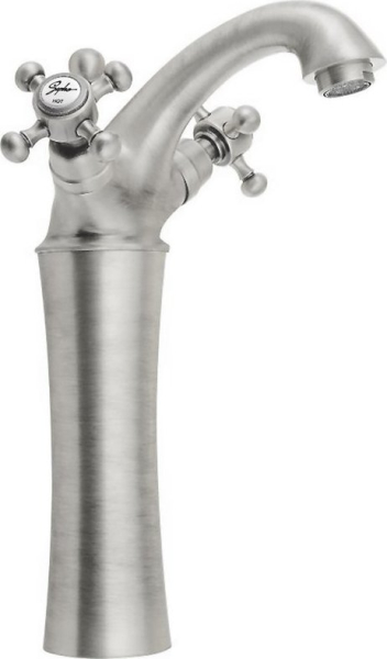 Sapho ANTEA stojánková umyvadlová baterie vysoká s výpustí, výška 245mm, nikl 3178L