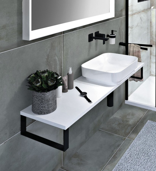 Sapho PLATO deska Rockstone 2100x24x360mm, bílá mat PL216-0101