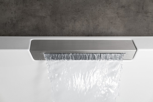 Polysan CASCATA L MONOLITH obdélníková vana 180x80x60cm, kaskáda bílá 73836ML.101