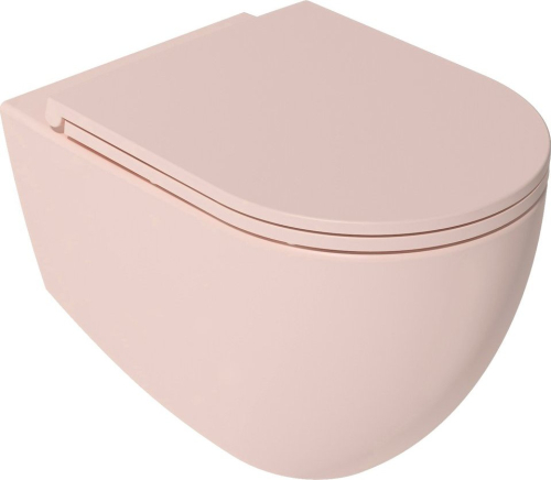 Isvea INFINITY WC sedátko, SLIM, Soft Close, Easy Take, růžová Salmon 40KF0541I-S