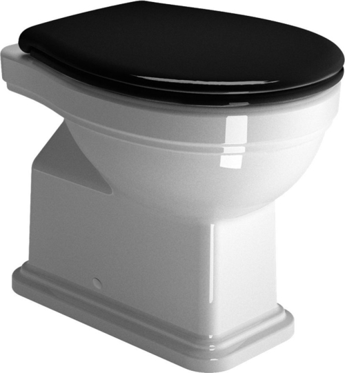 GSI CLASSIC WC sedátko, Soft Close, černá/chrom MSC87CN20
