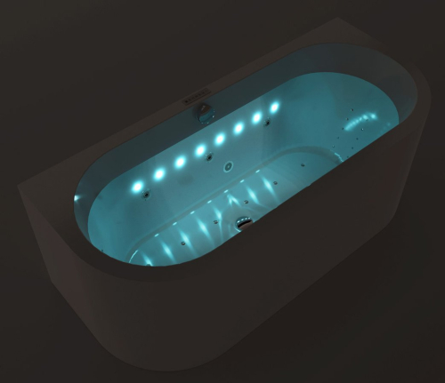 Polysan COLORTERAPIE RGB vnitřní bodové osvětlení vany, 8 LED diod 91408