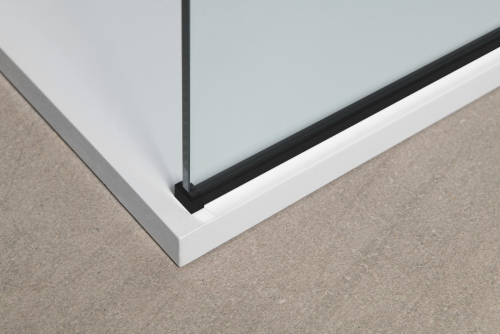 Polysan MODULAR SHOWER BLACK jednodílná zástěna pevná k instalaci na zeď, 900 mm MS1-90B