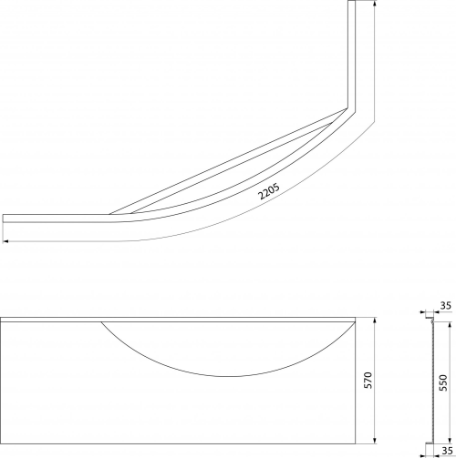 Polysan MAMBA L 160 panel rohový 27312