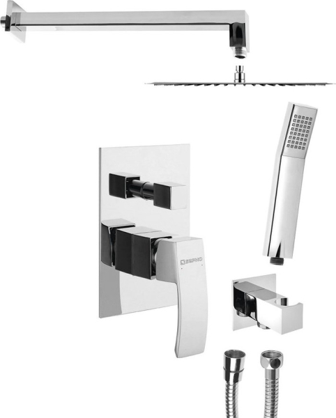 Sapho GINKO podomítkový sprchový set s pákovou baterií, 2 výstupy, chrom 1101-42-21