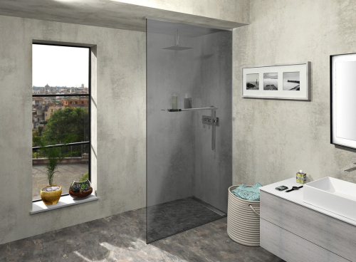 Polysan ARCHITEX sada pro uchycení skla, podlaha-stěna-strop, max. š. 1600mm, leštěný hliník AL2816