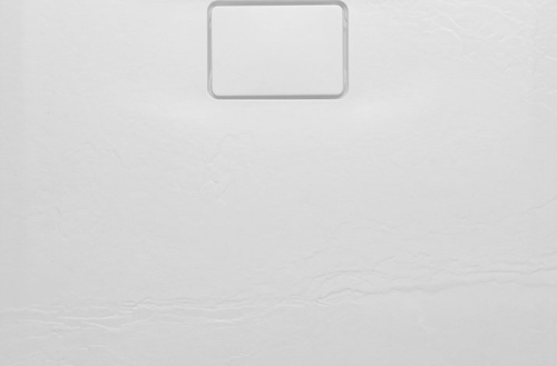 Sapho ACORA vanička z litého mramoru, obdélník 100x80x2, 9cm, bílá, dekor kámen AC003