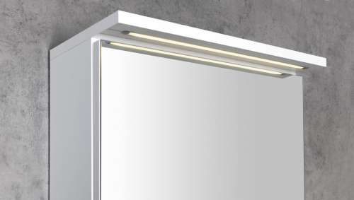 Aqualine KAWA STRIP galerka s LED osvětlením 50x70x22cm, bílá WGL50S