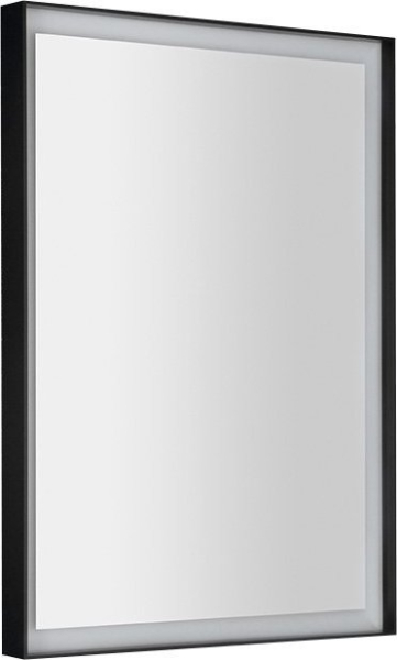 Sapho SORT zrcadlo s LED osvětlením 47x70cm, černá mat ST047