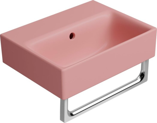 GSI NUBES keramické umývátko 40x32cm, bez otvoru, blush mat 9684024