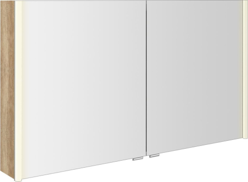 Sapho ALIX galerka s LED osvětlením, 2x dvířka, 126x70x17, 5cm, dub alabama AX126-0022