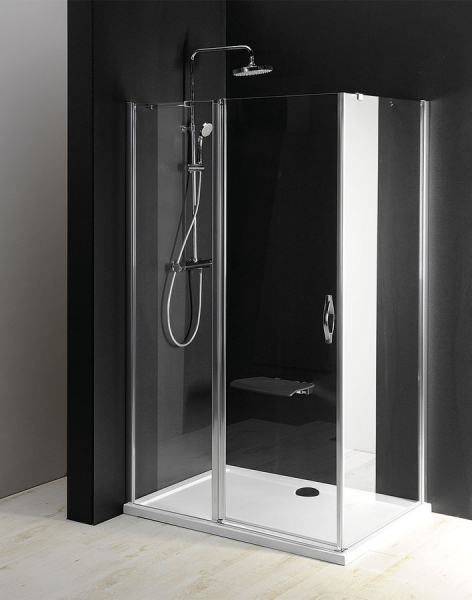 Gelco ONE sprchové dveře s pevnou částí 1100 mm, čiré sklo GO4811