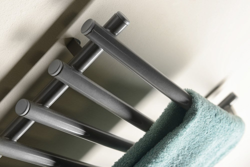 Aqualine Elektrický sušák ručníků, 570x465mm, 72W, šedý hliník-metalíza (RAL9007) SU210A
