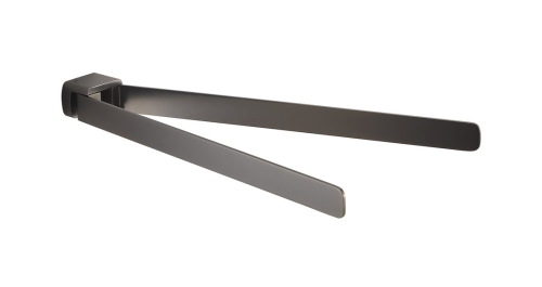 Gedy PIRENEI dvojitý držák ručníků otočný 350mm, gun metal PI2381