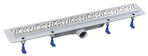 Aqualine MARMI podlahový žlab s nerezovým roštem, L-710, DN50 1702-70